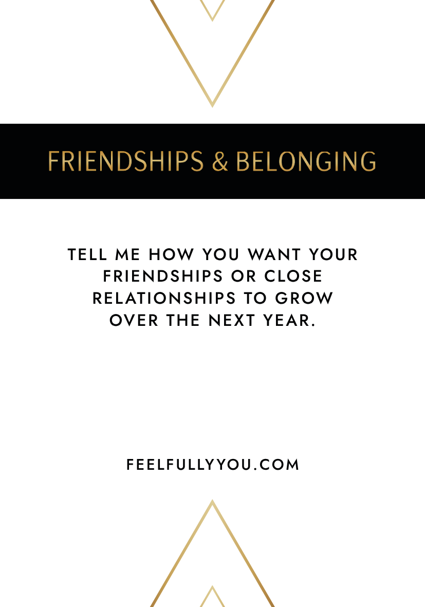 Friendships & Belonging card