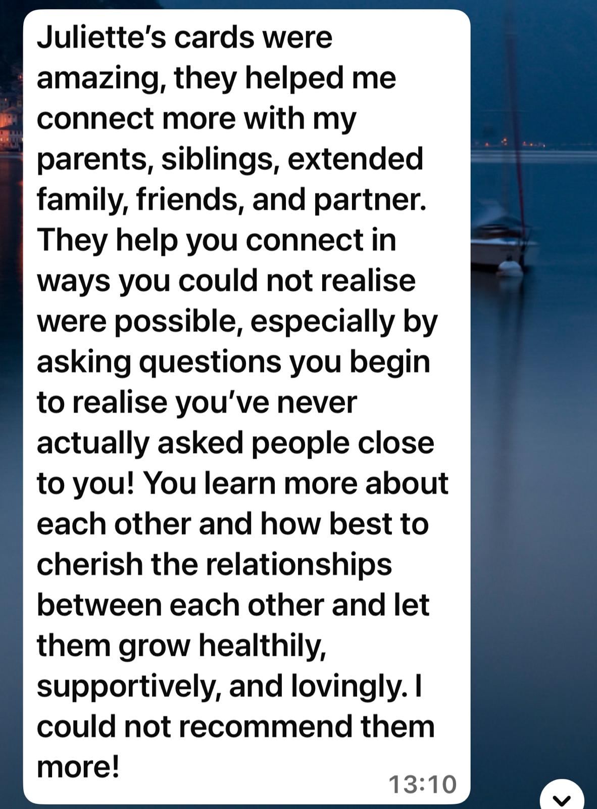 Client testimonial