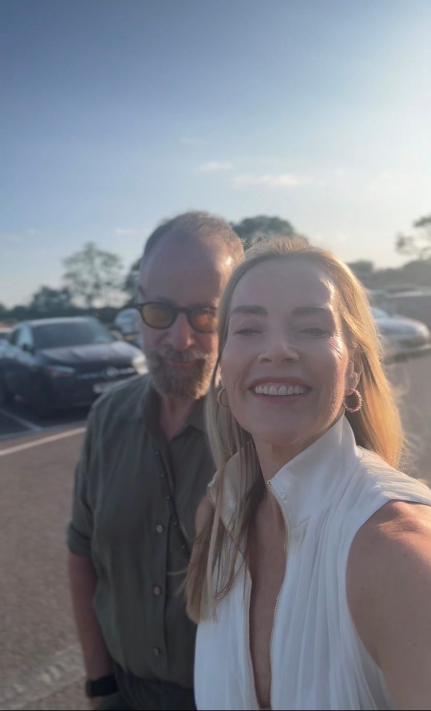 Juliette and Alex, a selfie at sunset
