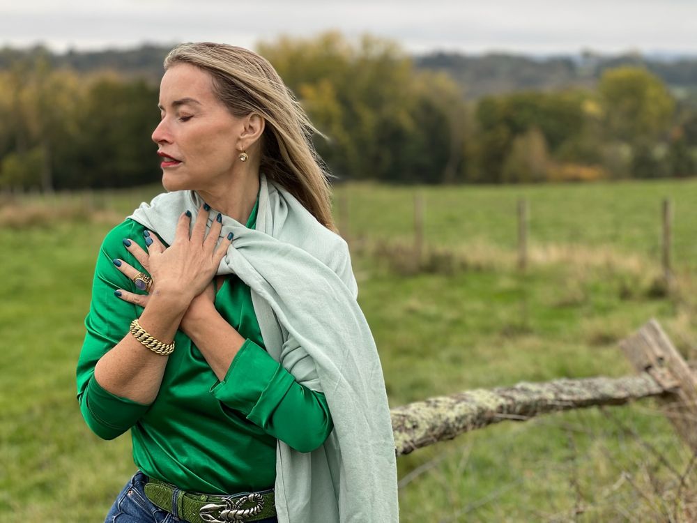 Juliette Karaman, in the field