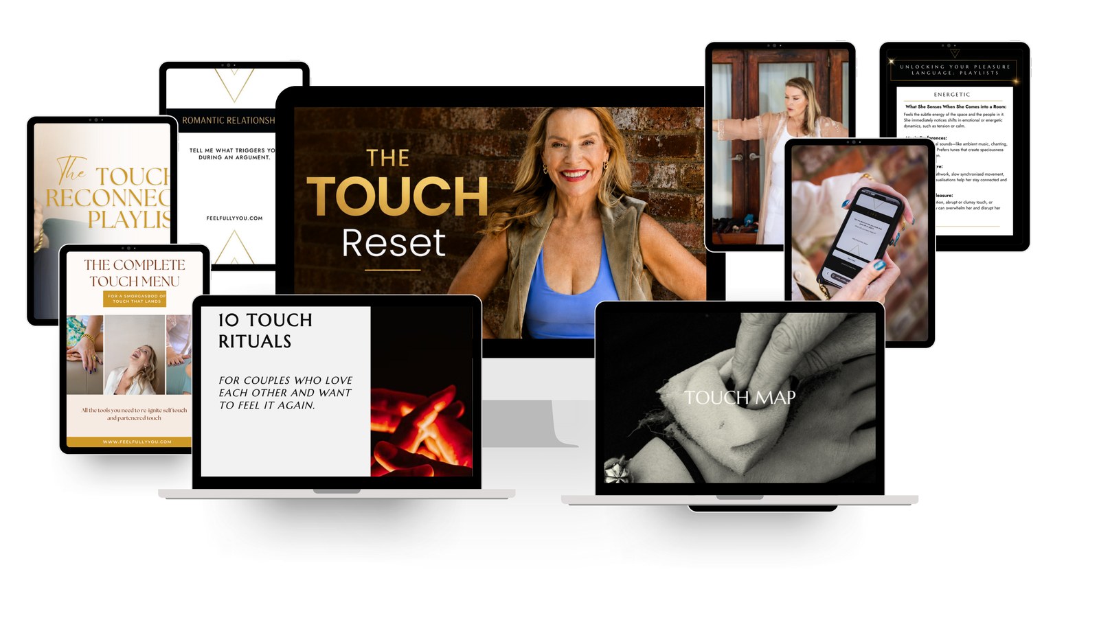 Everything inside The Touch Reset: playlists, touch menu, touch rituals, Touch Map, and more